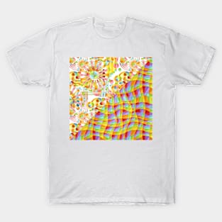 Firework Rainbow Plaid T-Shirt